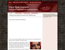 Tablet Screenshot of crazyeyescontacts.net
